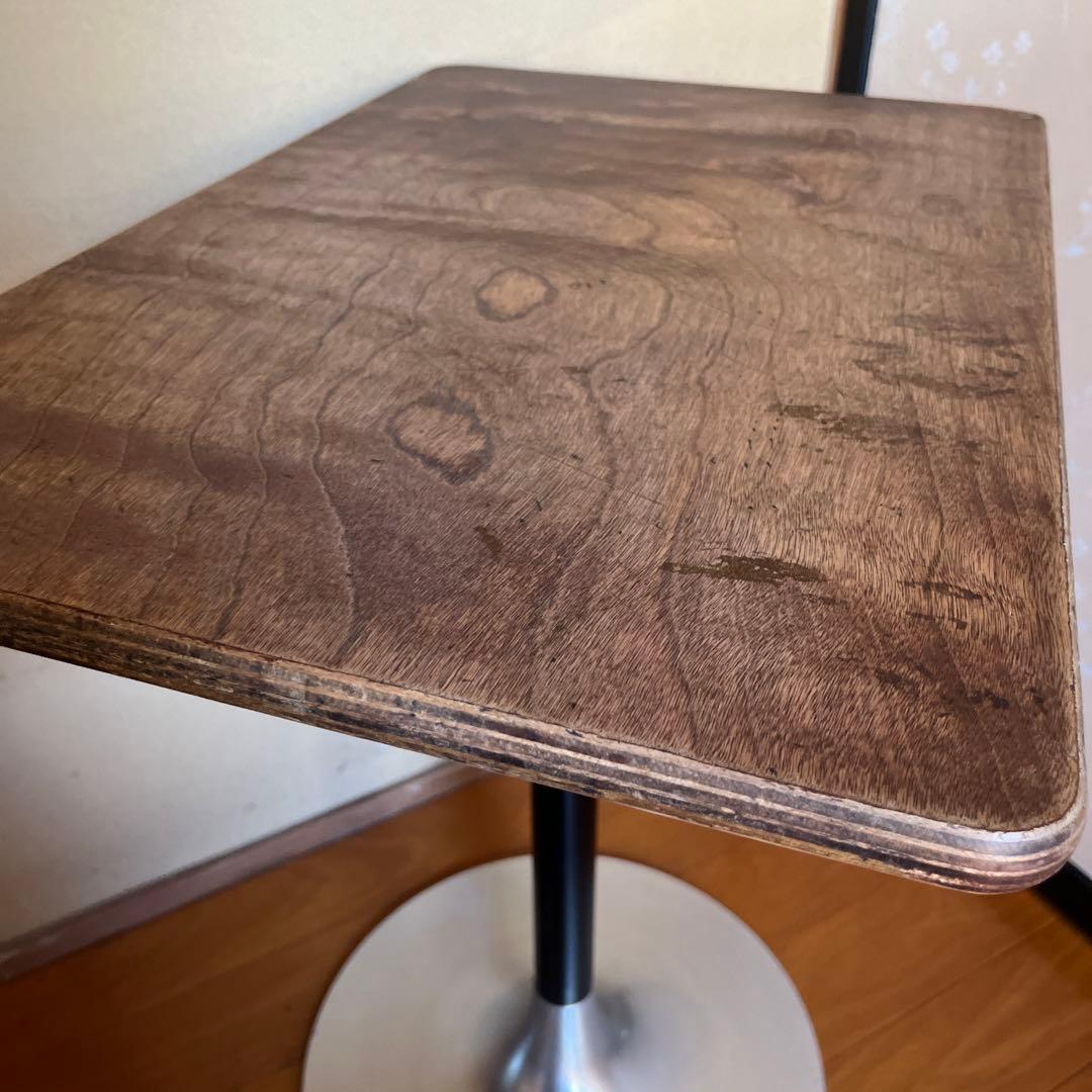 ヴィンテージ アルミ脚 回転テーブル