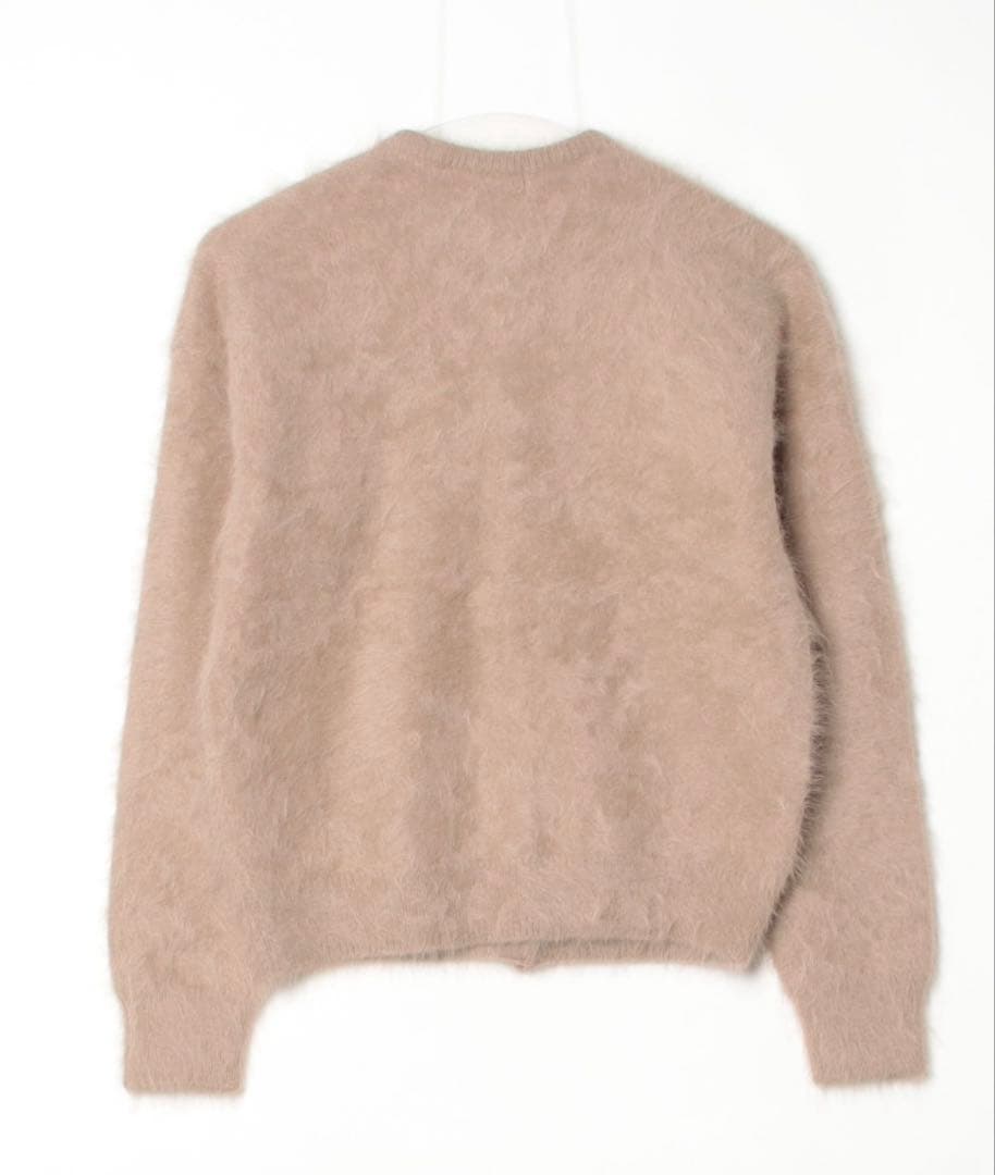 美品！IENA アンゴラ混 パールビーズ 刺繍カーディガン イエナ ファー