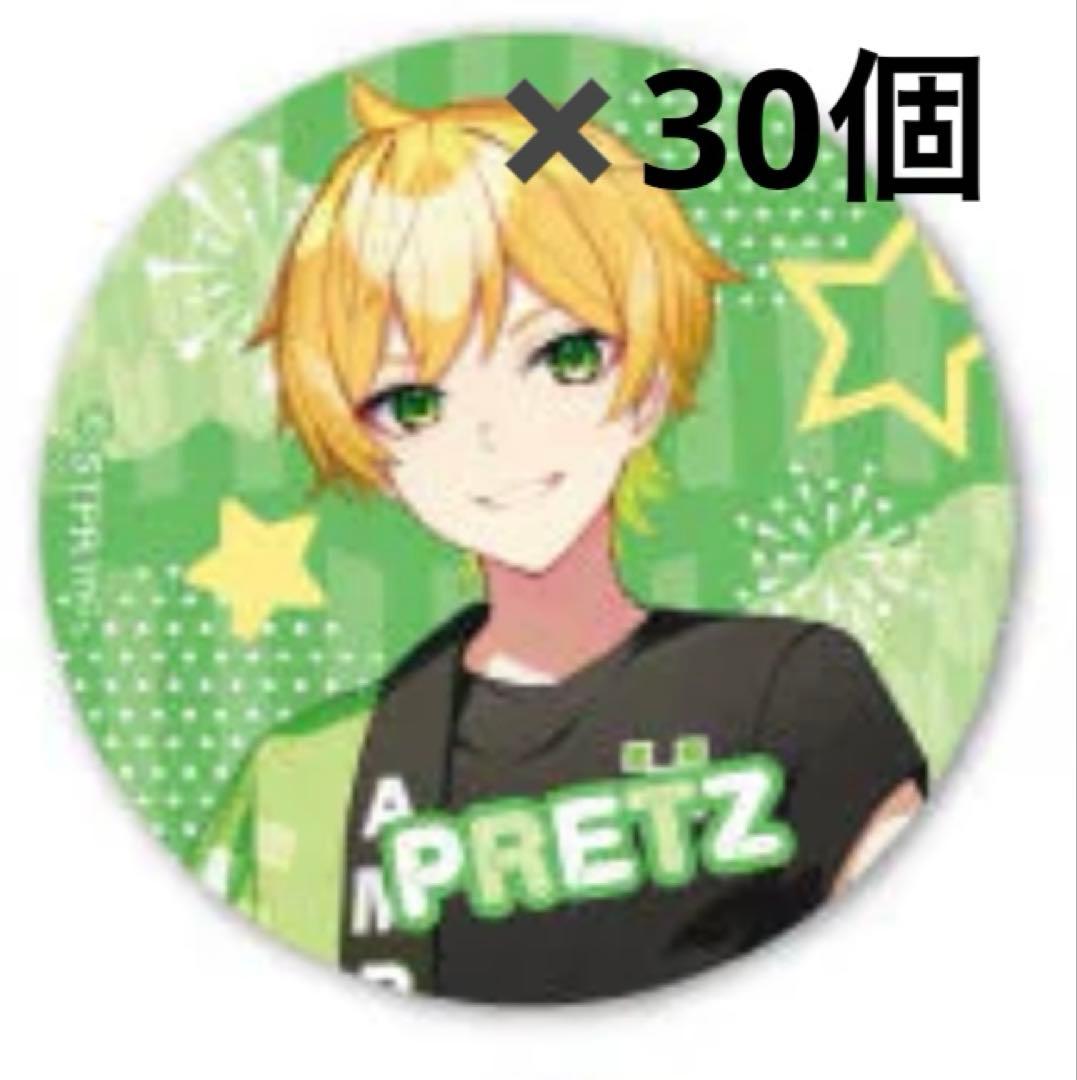 AMPTAKxCOLORS ぷりっつ 法被 等身 缶バッチ