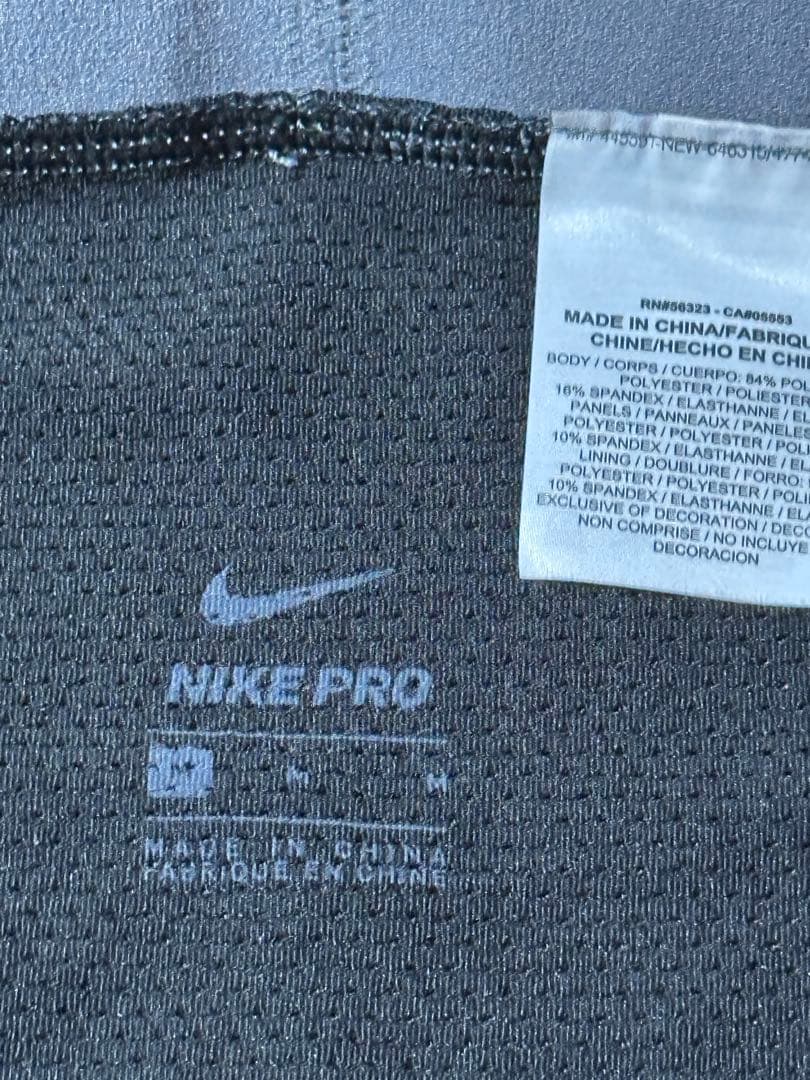 NBAナイキ選手支給品PRO 3/4タイツTIGHTS黒色バスケスパッツMサイズ