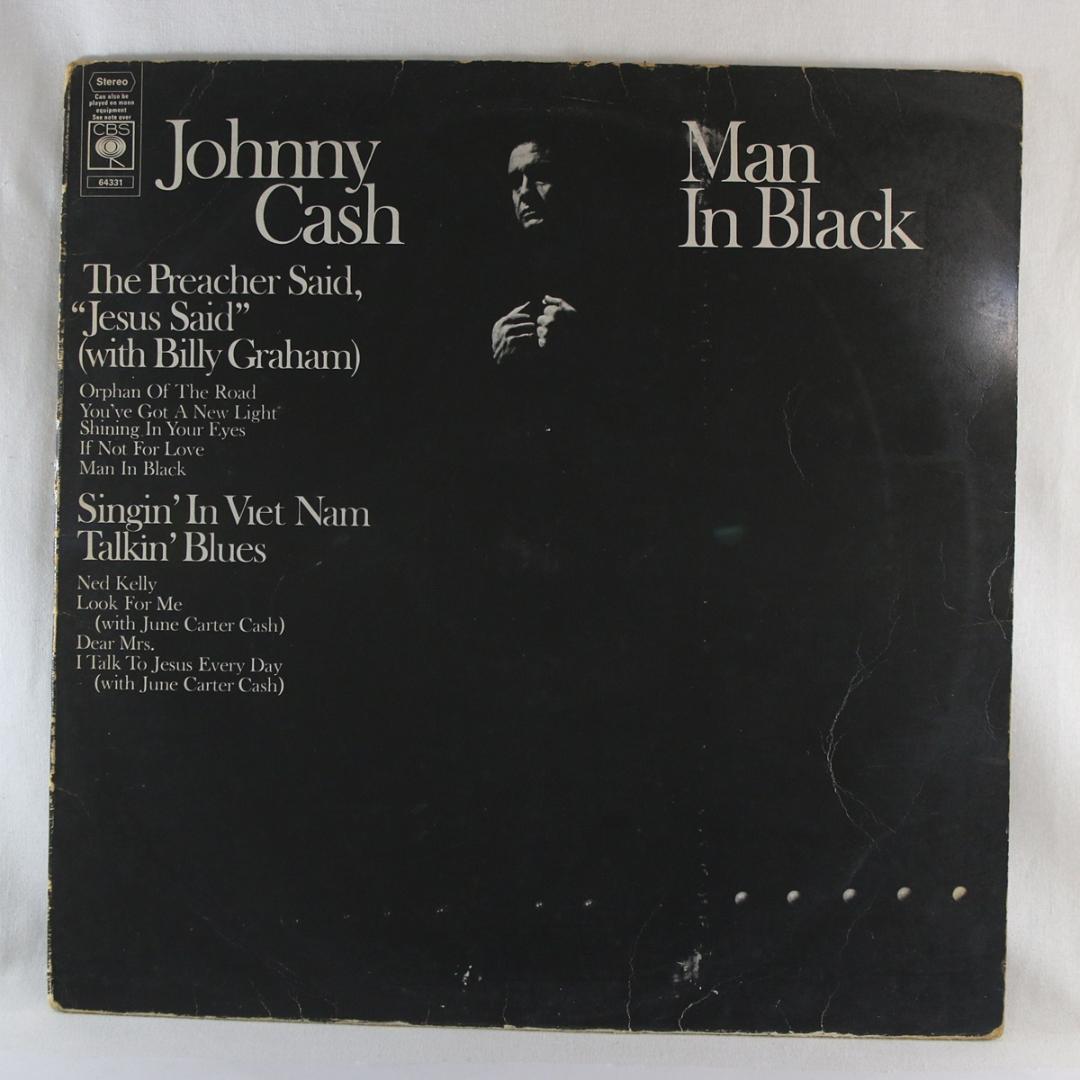 英LP Johnny Cash Man In Black UKオリジナル盤1st