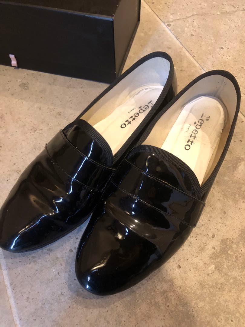 Lepetto マイケル 箱付き 定価4万円 エナメル パテントレザー EU38