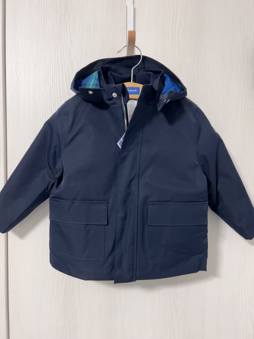 新品セール】jacadi ネイビー 3wayパーカージャケット 中綿入り 4A