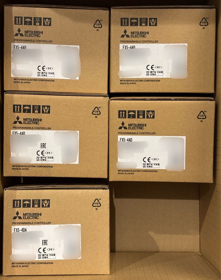 三菱電機 FX5-4AD 4台FX-4DA 1台セット シーケンサー PLC 222302270426_20190531140855.jpg