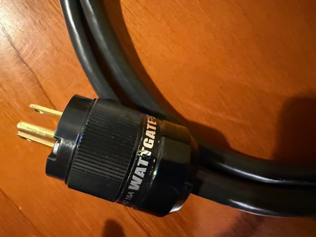 Wattgate シールド電源ケーブル 非メッキプラグ プロケーブル 1.5m②