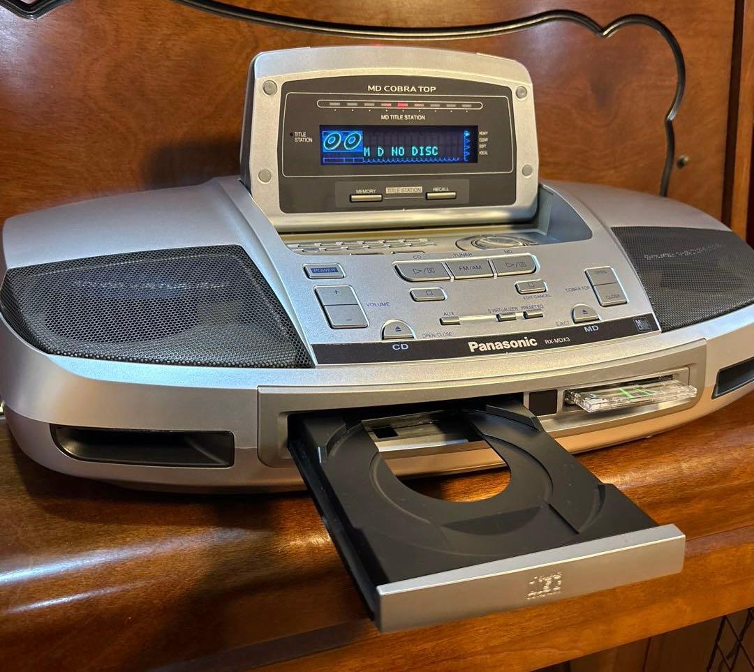 Panasonic RX-MDX3 CD/MDデッキ：作動品 - メルカリ