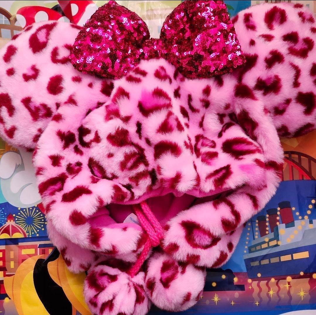 ディズニー ミニー ヒョウ柄 ファンキャップ ピンク - メルカリ