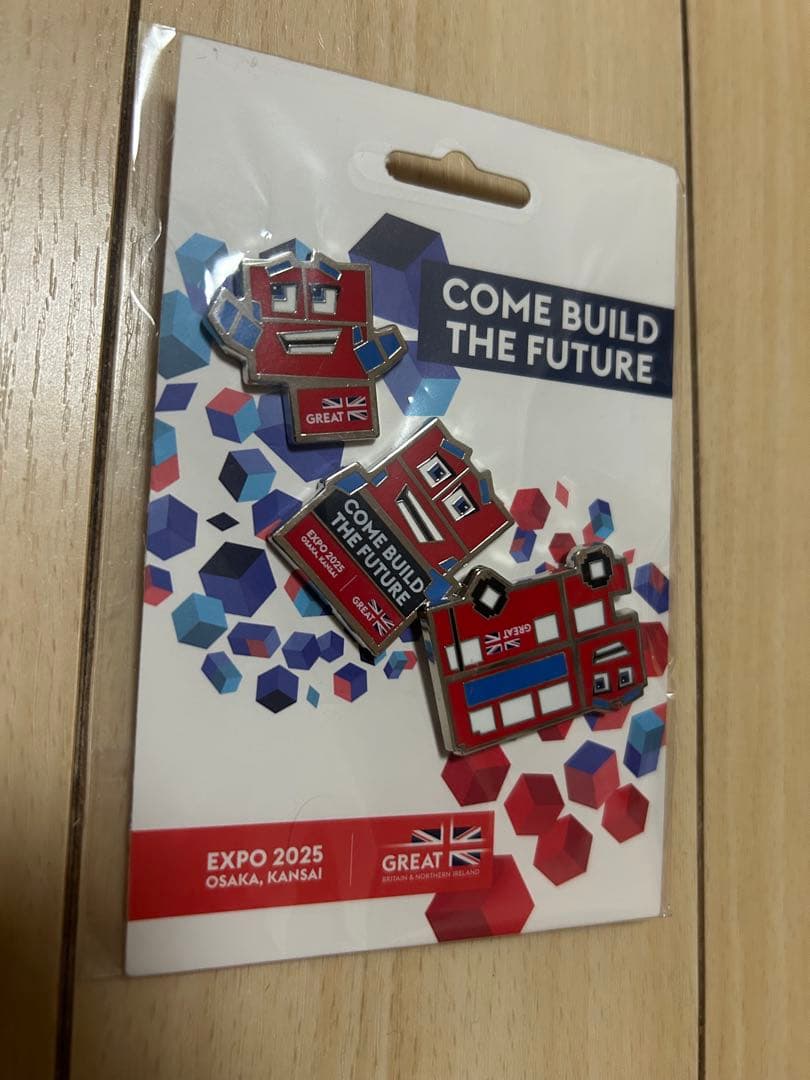 大阪 関西万博 2025 イギリス パビリオン ピンバッジ pix セット 新品