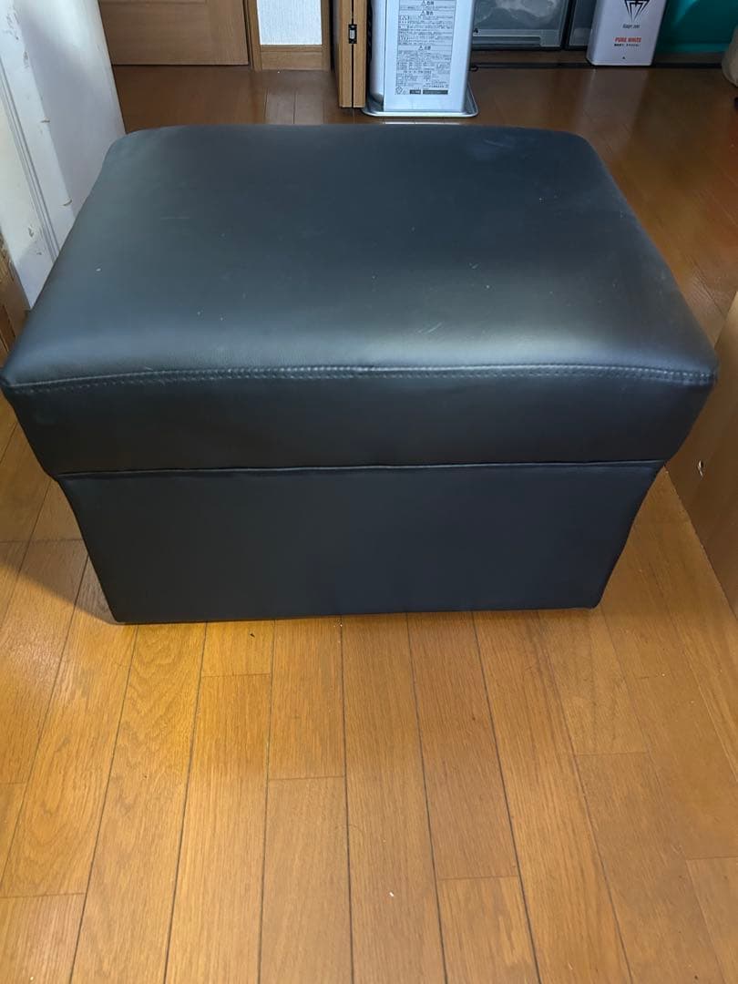 オットマン/黒革/高さ37cm/未使用 楽天市場】オットマン スツール 本革 1人掛けソファ コンパクト チェア