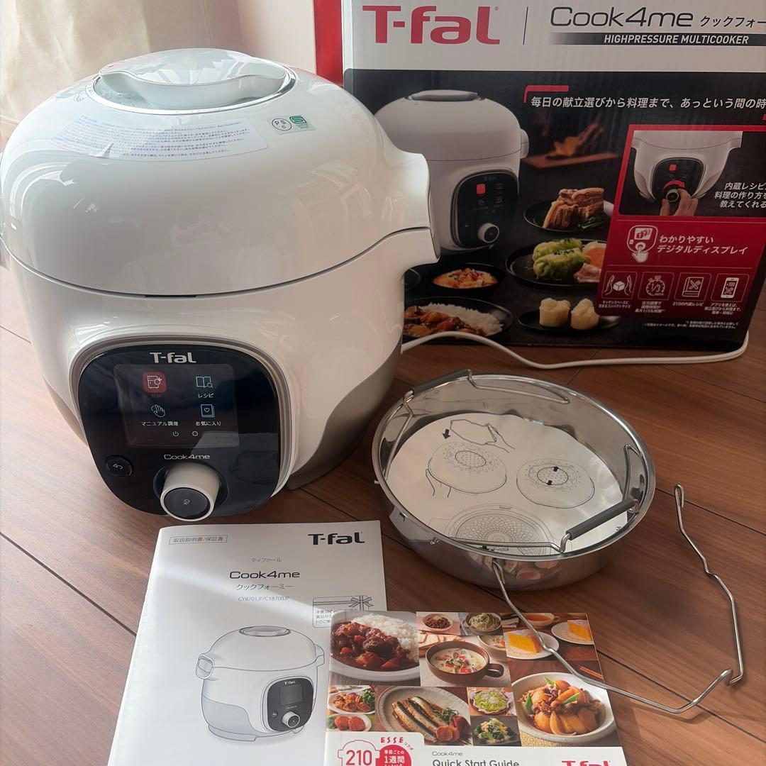 美品☆T-fal 電気圧力鍋 3L 210レシピ - メルカリ
