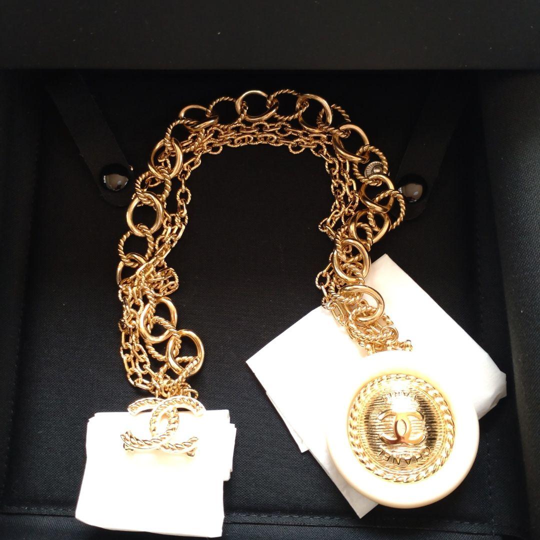 Mari様専用／CHANEL ゴールド ブローチ チェーン付き