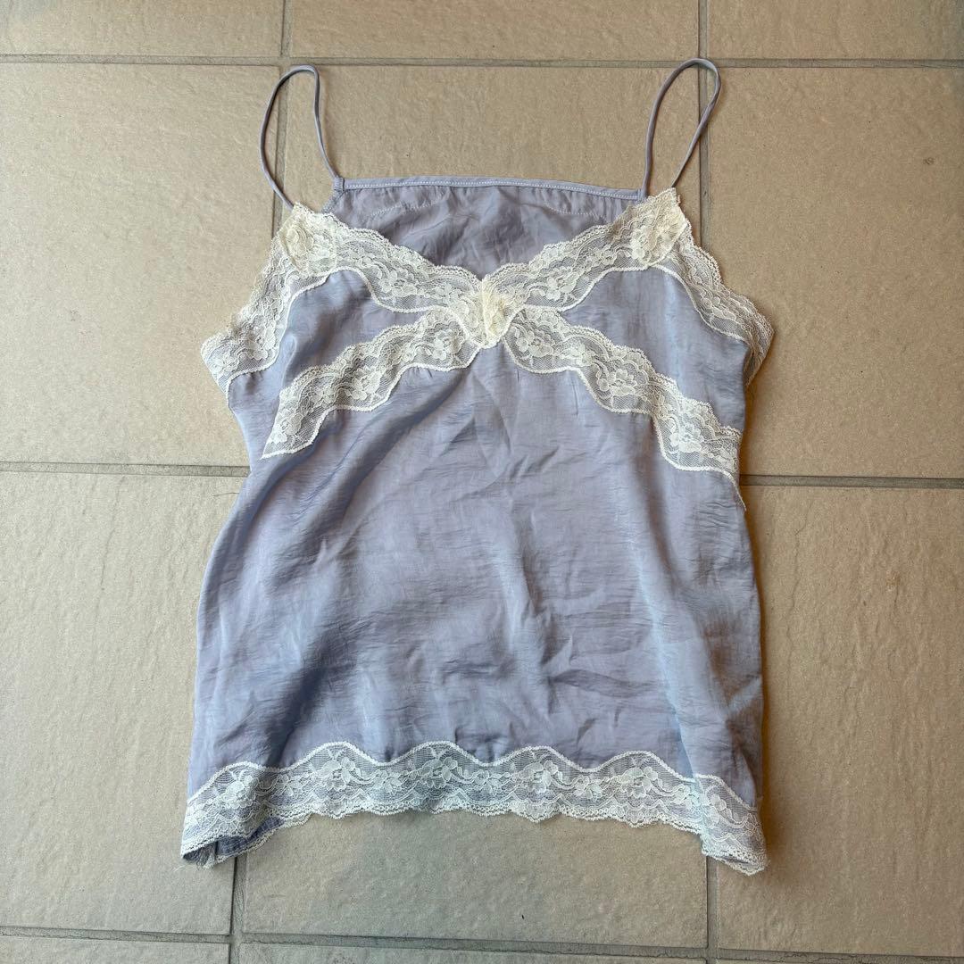 y2k フェアリーグランジ ヴィンテージレースキャミ ロキエ バレエコア