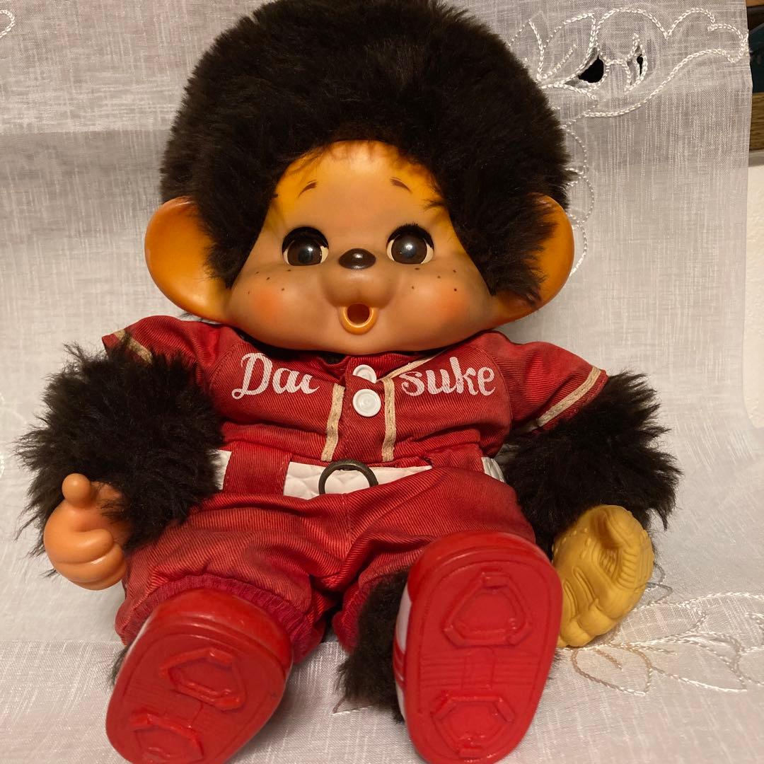 S70'昭和レトロ まごころの人形大助くん ぬいぐるみ TOHO 野球