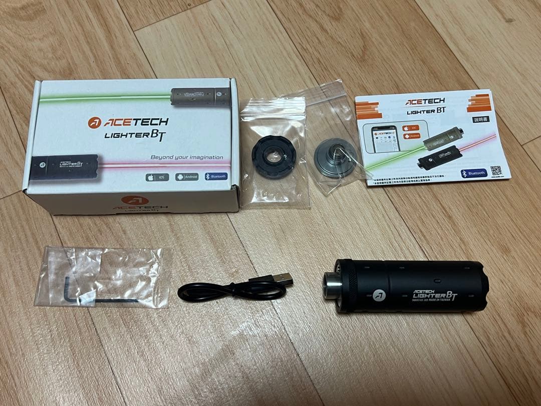 ACETECH Lighter BT サイレンサー Acetech Lighter BT Bluetooth Tracer Unit Chronograph, Smooth