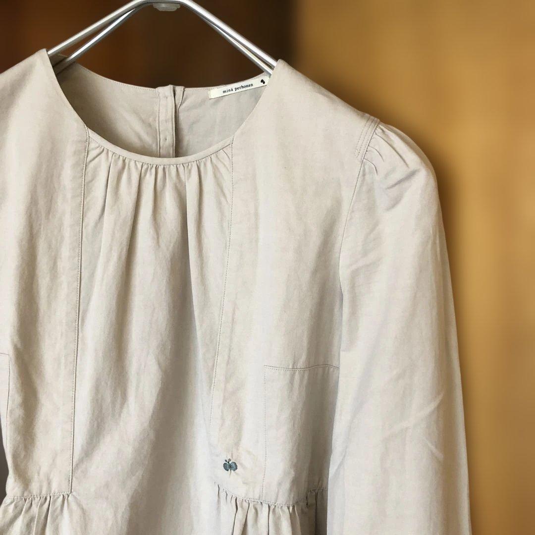 ミナペルホネン fog night ブラウス ♪♪ choucho刺繍 Knuth Marf many