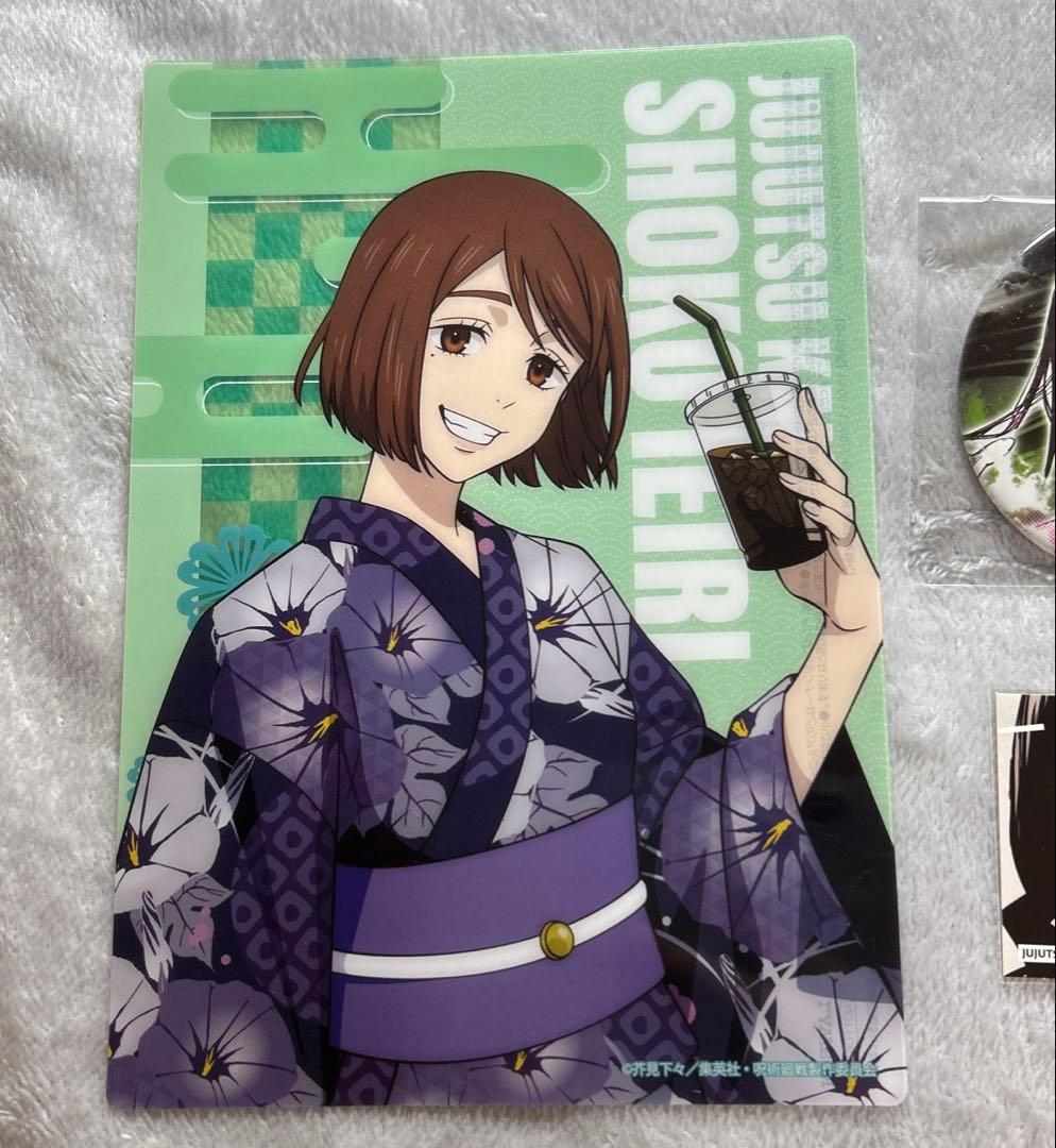 家入硝子 コレクション缶バッジ スクエアステッカーコレクション 呪術