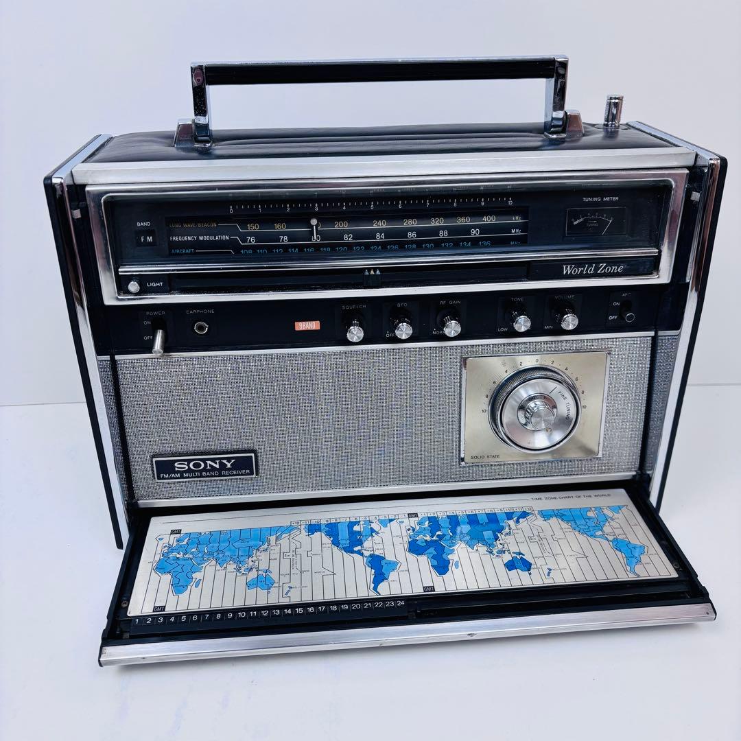 【超希少】SONY マルチバンドレシーバー　CRF-5090 BCLラジオ Vintage Sony CRF-5090 World Zone Multi-Band Radio - Earth Orbiter