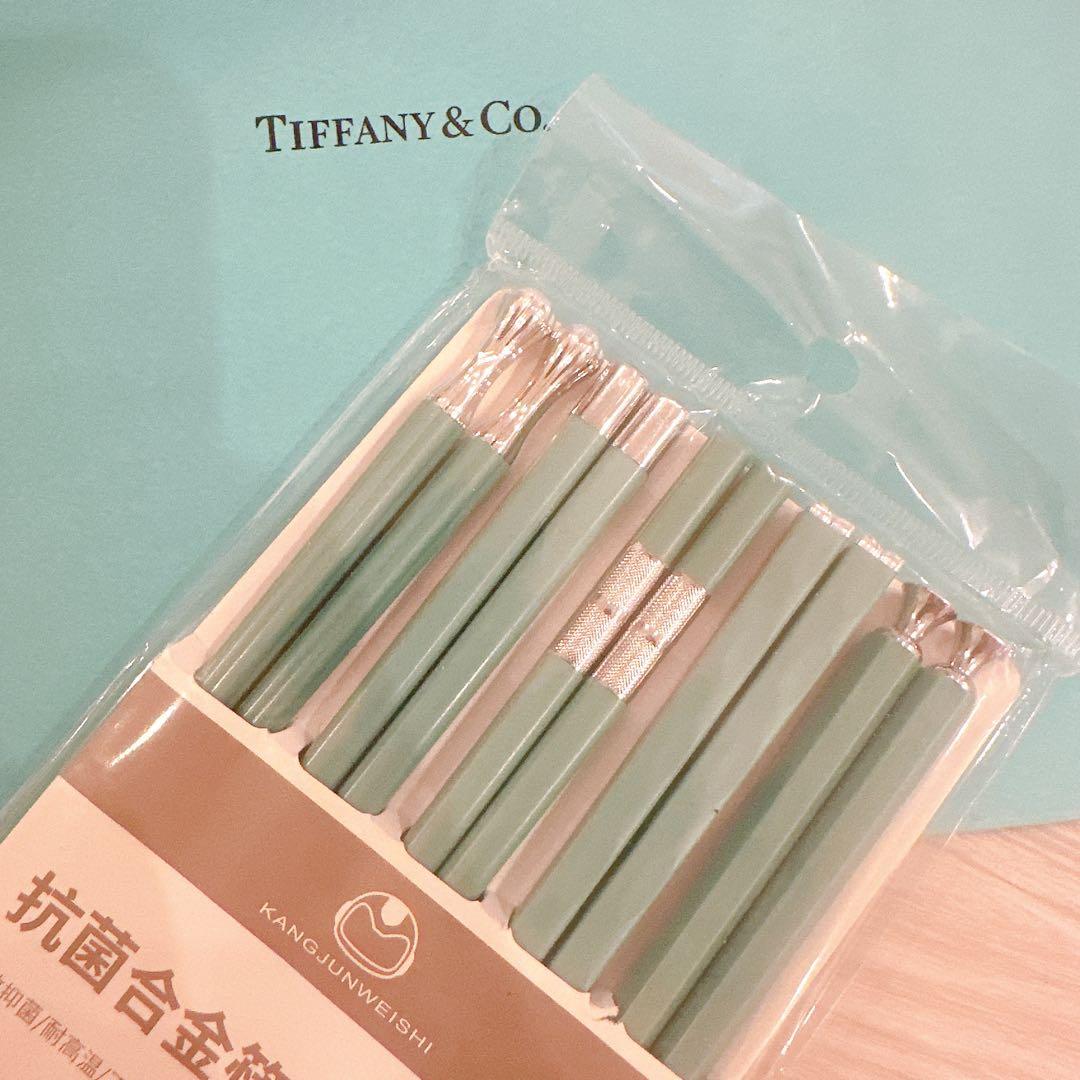 お値下げ！お箸5膳セット Tiffany ティファニーブルー×シルバー - メルカリ