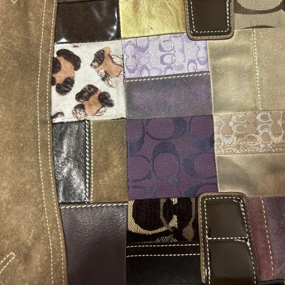 希少 COACH パッチワーク マルチ ショルダーバッグ ワンショルダー y2k