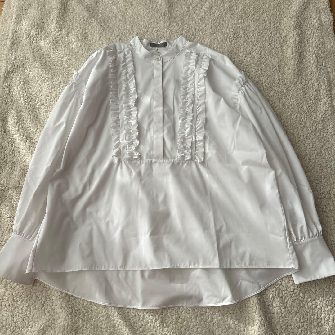 未使用 セオリーリュクスVALENTINE SHIRTフリル 白38 ブラウス - メルカリ