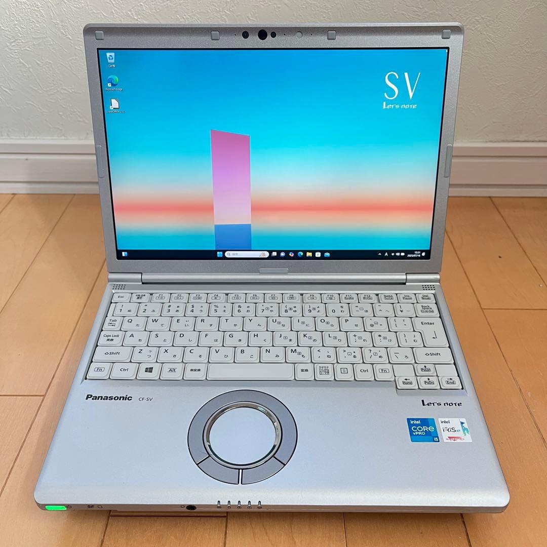 SSD512GB搭載 パナソニック CF-SV1 12インチ i5-16GB Let's note Panasonic Lets CF-SV1 第11世代 Core i5 メモリ16GB Nvme