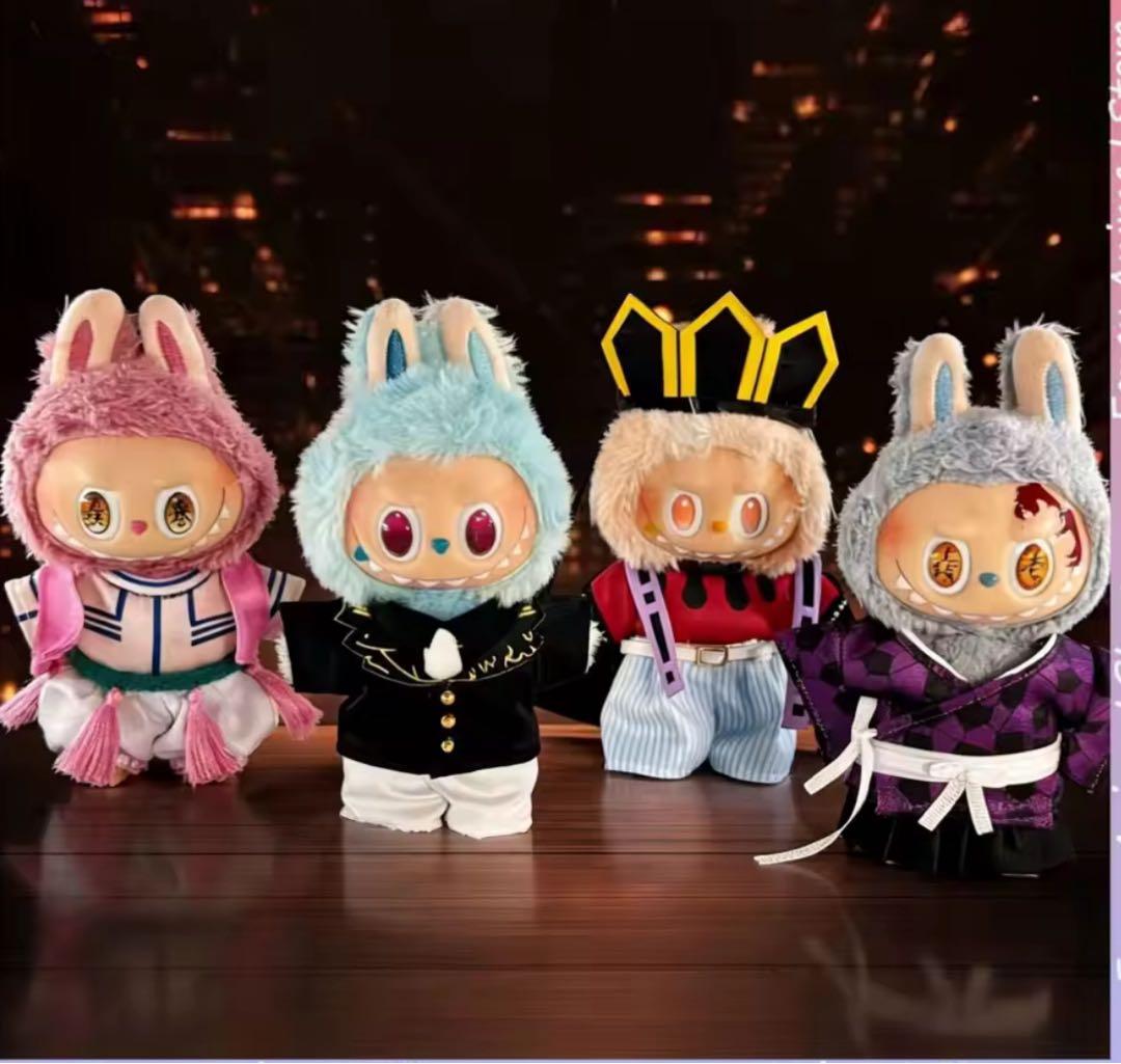 ラブブ 用 鬼滅の刃 鬼 衣装4点セット 無惨・上弦壱・上弦弐・上弦参 鬼滅の刃 十二鬼月 上弦の肆 鳴女 なきめ コスプレ衣装 スプレ服