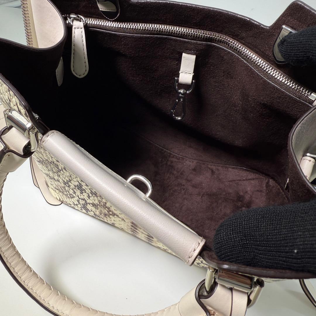 《入手困難》マイケルコース ハンドバッグ 2way パイソン柄 型押し レザー