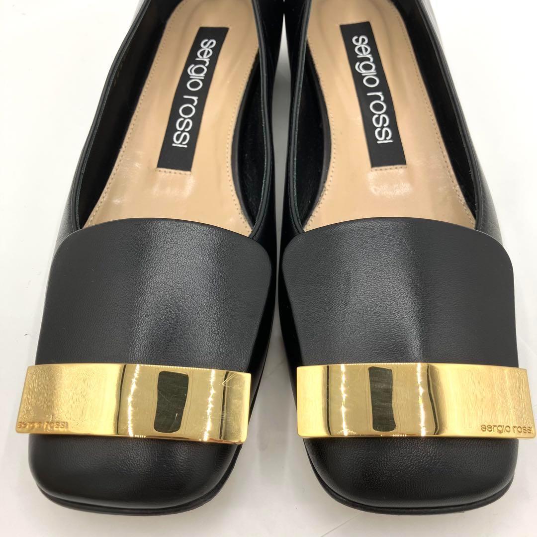 現行品・美品　セルジオロッシ　SR1 バレリーナ　フラットパンプス　24.5cm