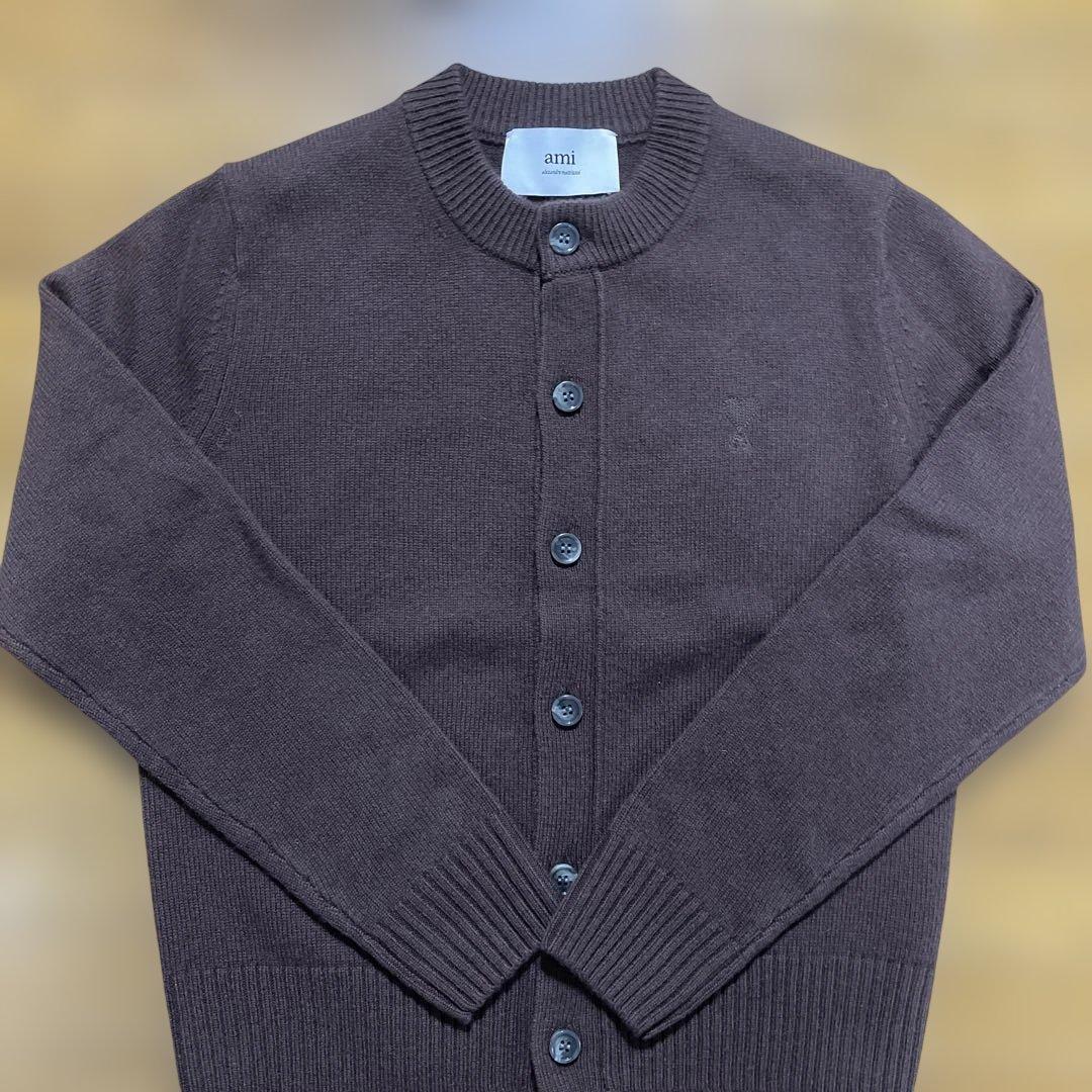 ami アミパリス　カーディガン　カシミヤ アミパリス AMI PARIS レディーストップス DE COEUR CARDIGAN BFUKC002