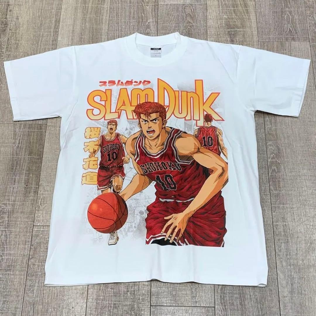 宇*宙様 SLAMDUNK スラムダンク 桜木花道 バスケ Tシャツ ホワイト