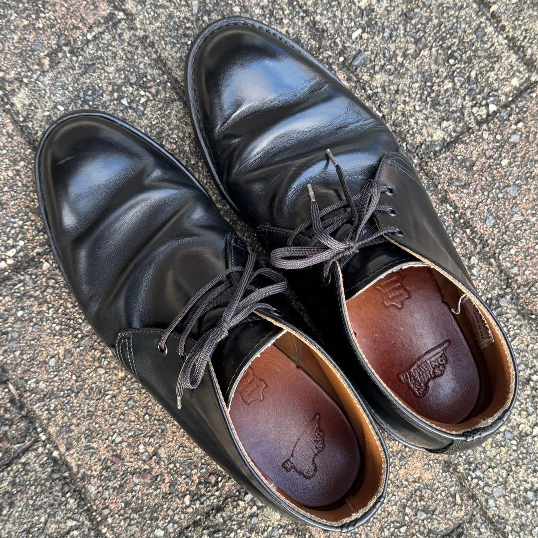 レッドウィング ポストマン チャッカ 27.5cm US 9 1/2 黒9196 - メルカリ