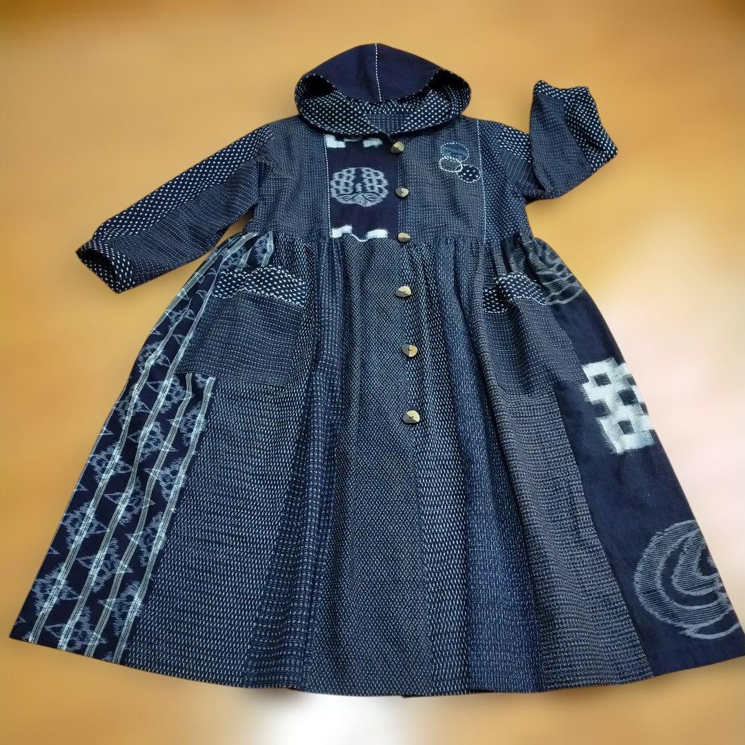 古布リメイク 絵絣、雪ん子絣、書生絣、久留米絣からフ―ドコート