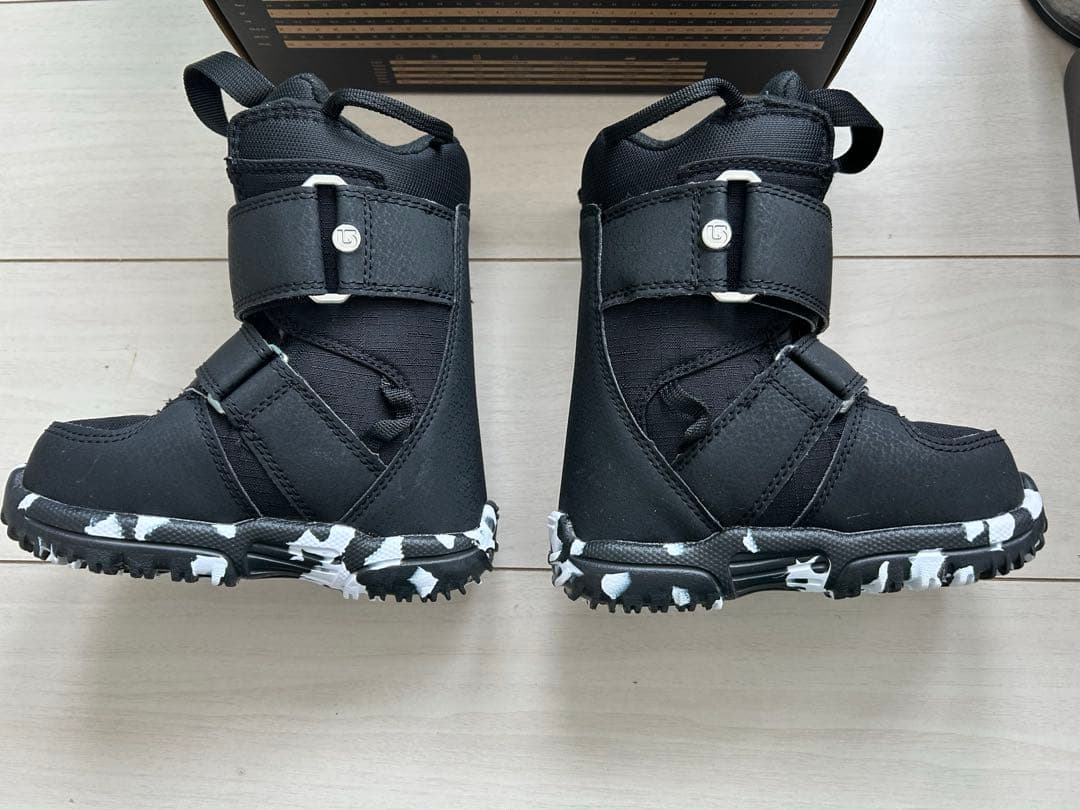 BURTON ミニグロム スノーボードブーツ ブラック15.5〜16.5センチ たじ