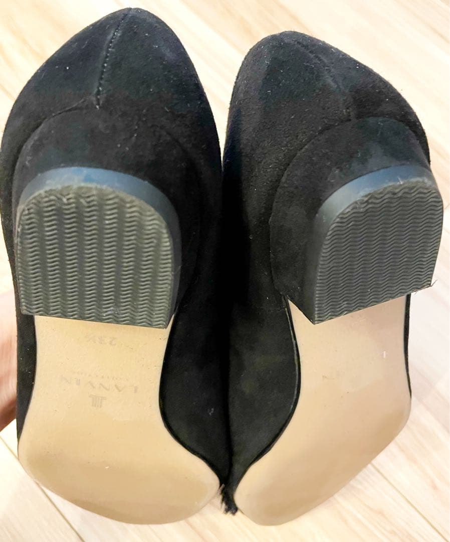 【更にお値下げ済】LANVIN フリル付きフラットシューズ 23.5cm