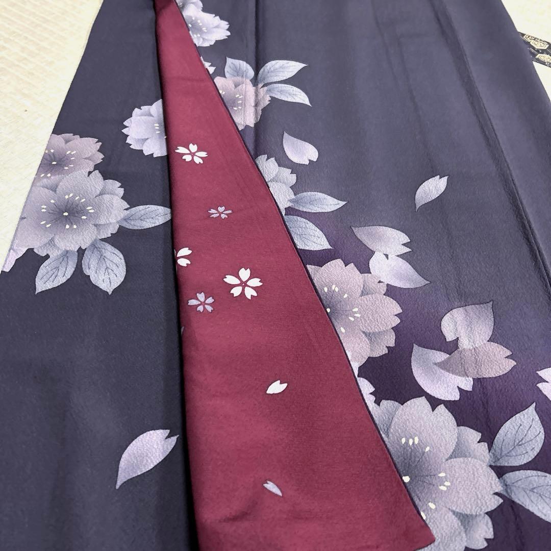 正絹　ちりめん　付け下げ《ぼかし　花》