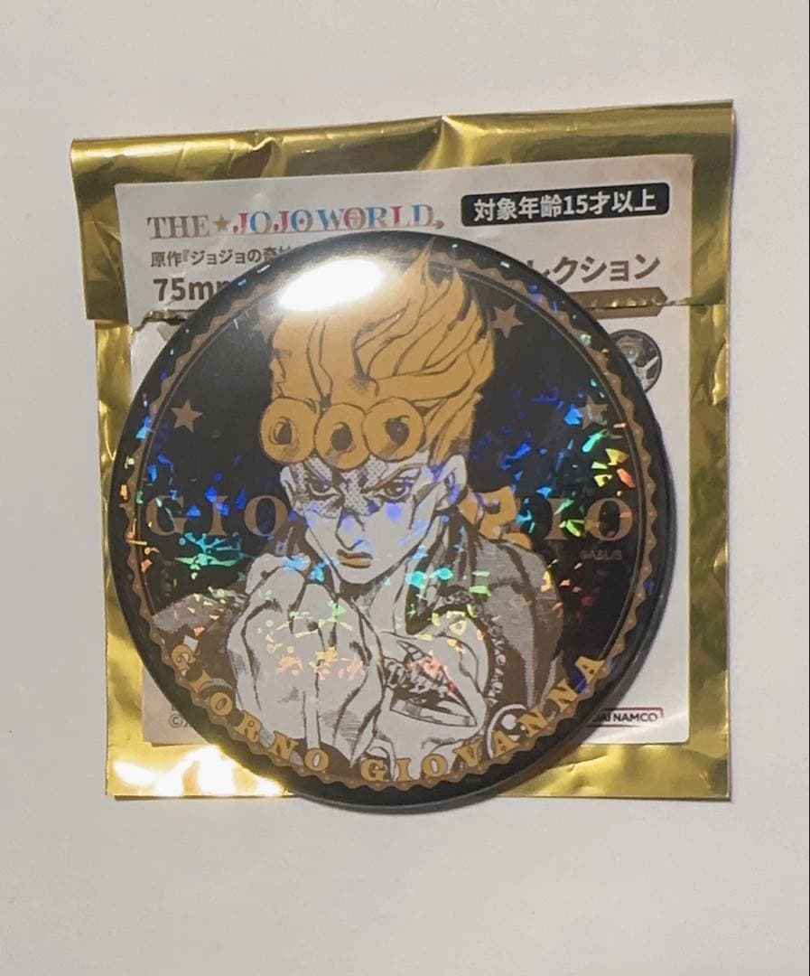 ジョルノ・ジョバァーナ ホログラム缶バッジ 75mm - メルカリ
