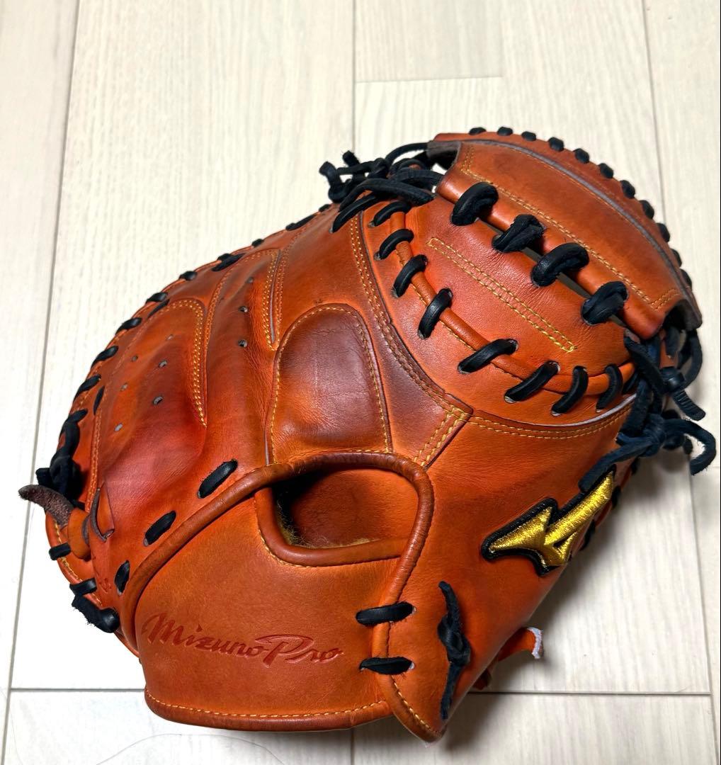 ミズノプロ硬式キャッチャーミット號シリーズS-S型 湯もみ型付け込み/代引、後払い不可 】野球 ミズノ 限定 硬式