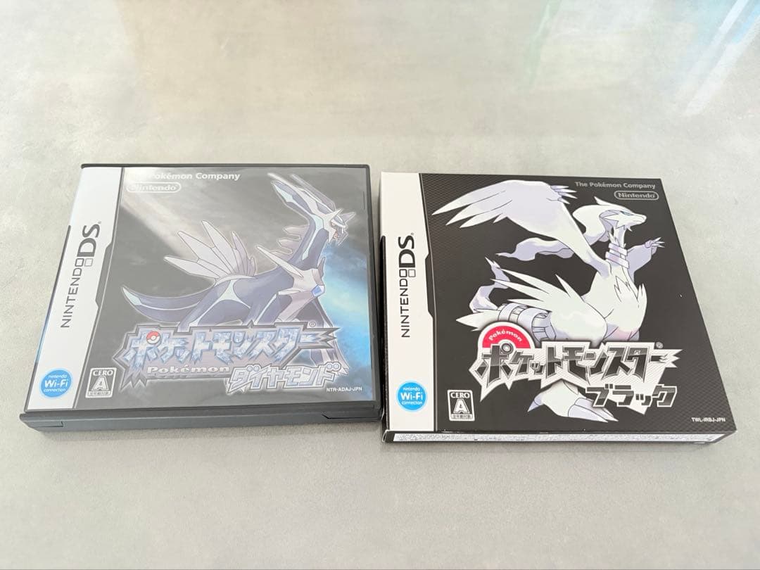 希少/外箱付き完品】ポケモンDS 2個セット（ブラック・ダイヤモンド