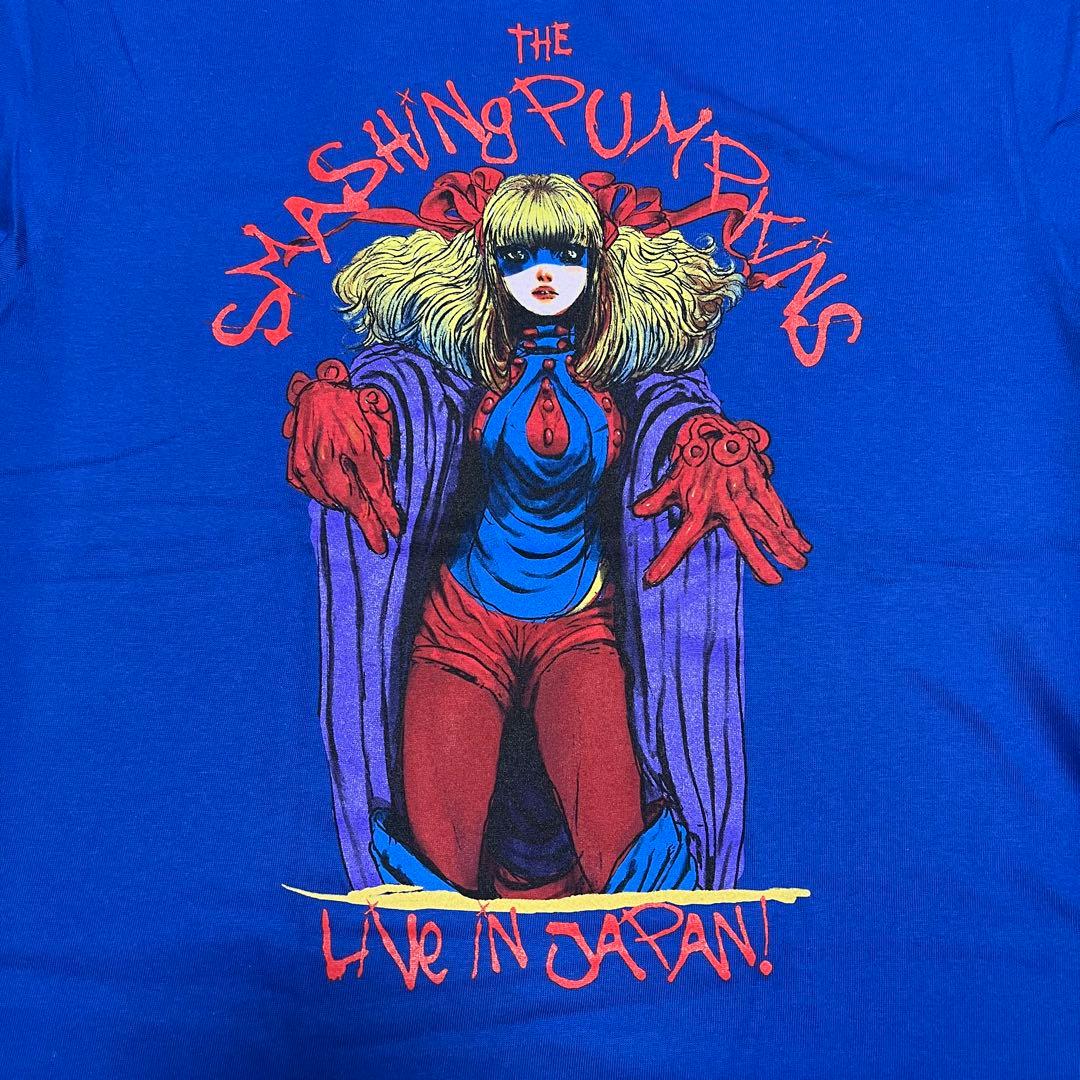 スマッシングパンプキンズ Tシャツ 青 L スマパン グッズ 日本公演