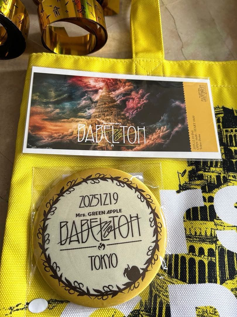 ミセス12/19 BABELnoTOH RingoJamグッズ+パンフ+銀テ2本
