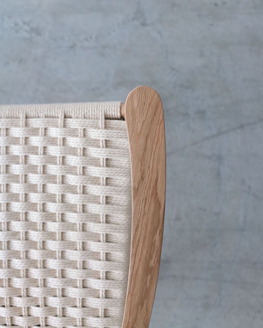 ミント様専用 ペーパーコード 肘付きチェア オーク材 - メルカリ