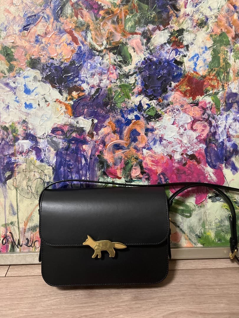 今期メゾンキツネ　EdieレザーショルダーLサイズ 楽天市場】MAISON KITSUNE メゾンキツネ ショルダーバッグ EDIE エディ