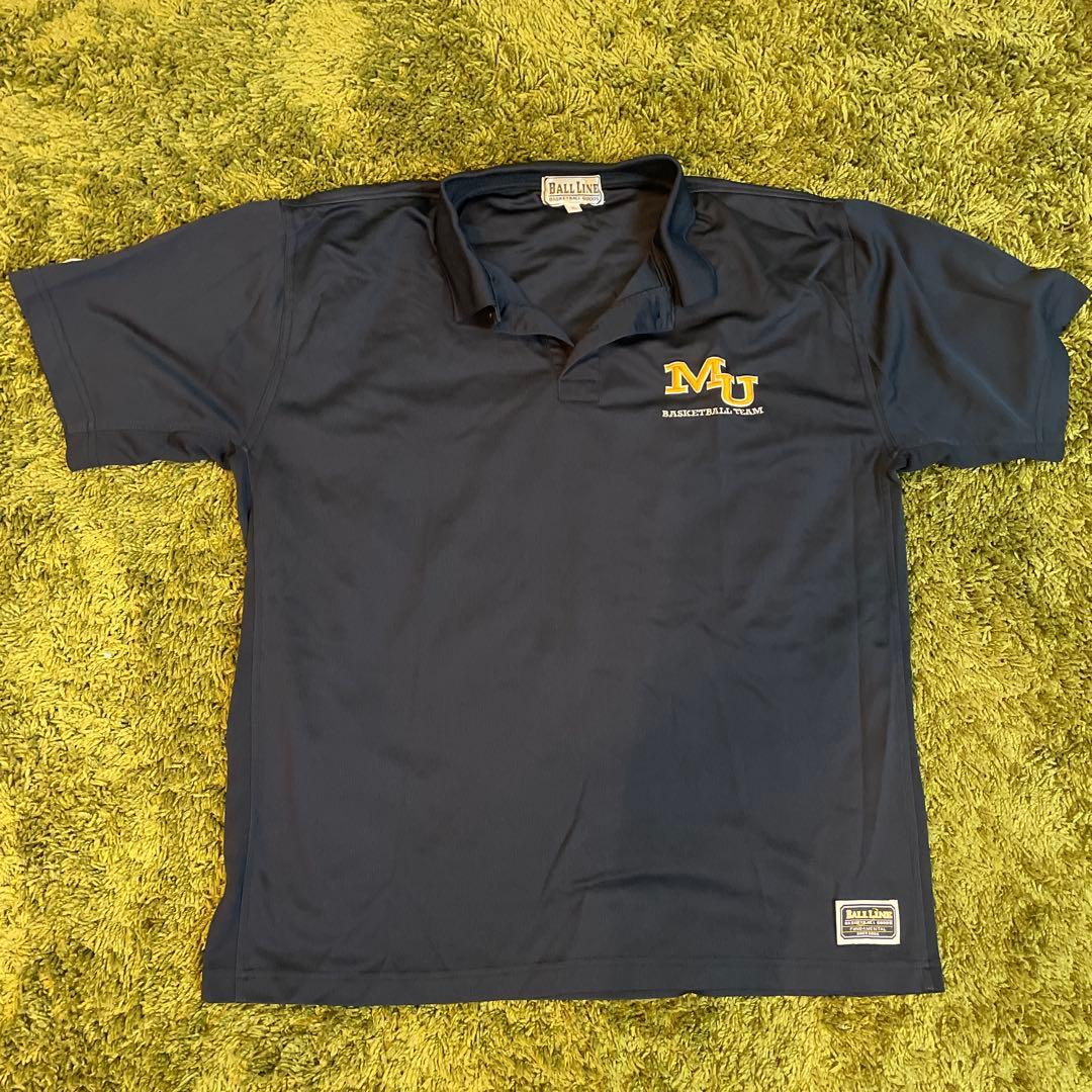 明治大学バスケットボール部 ポロシャツ(紺) - メルカリ