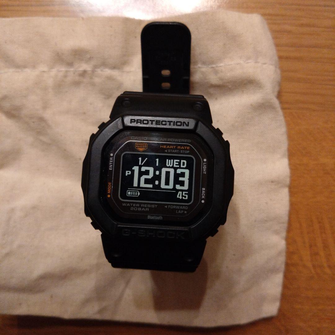 G-SHOCK デジタル腕時計 ブラック DW-H5600-1JR CASIO G-SHOCK DW-H5600-1JR Bluetooth Solar Heart Rate Monitor