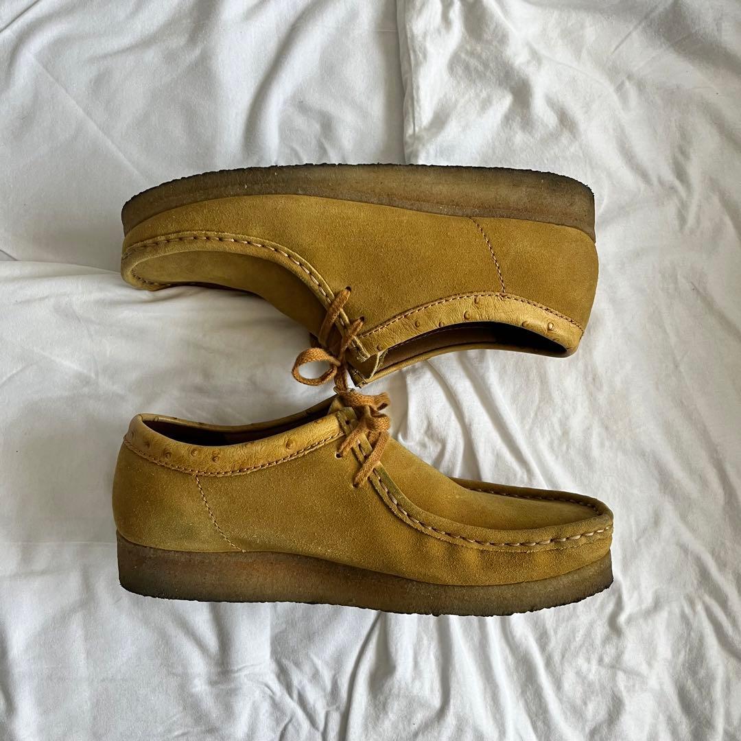 35周年 stussy Clarks ワラビー 25.5cm イエロー