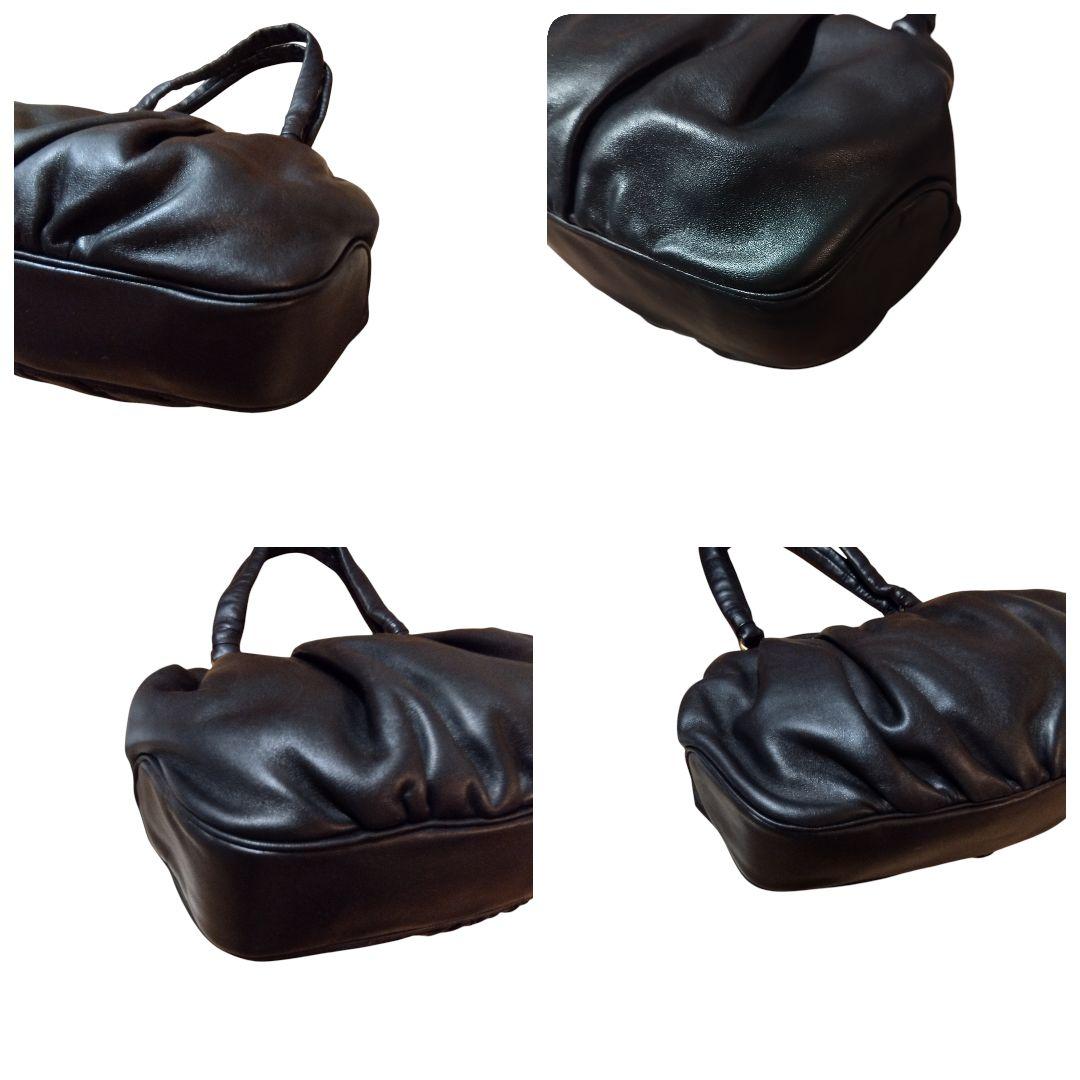 濱野皮革工藝 サンピエトロ 皇室御用達 がま口 ハンドバッグ 貴石