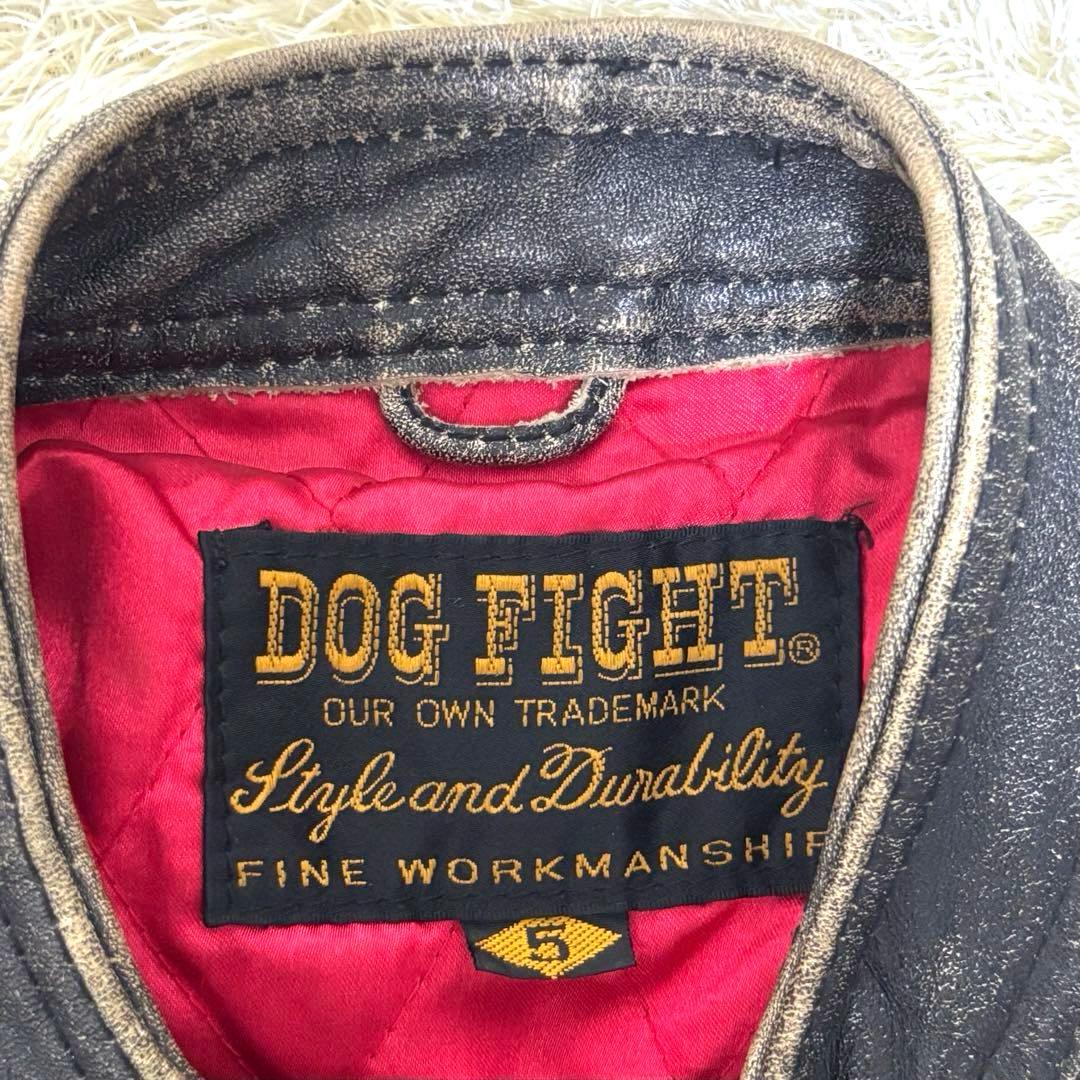 ☆DOG FIGHT ドッグファイト レザージャケット バイカー ライダース