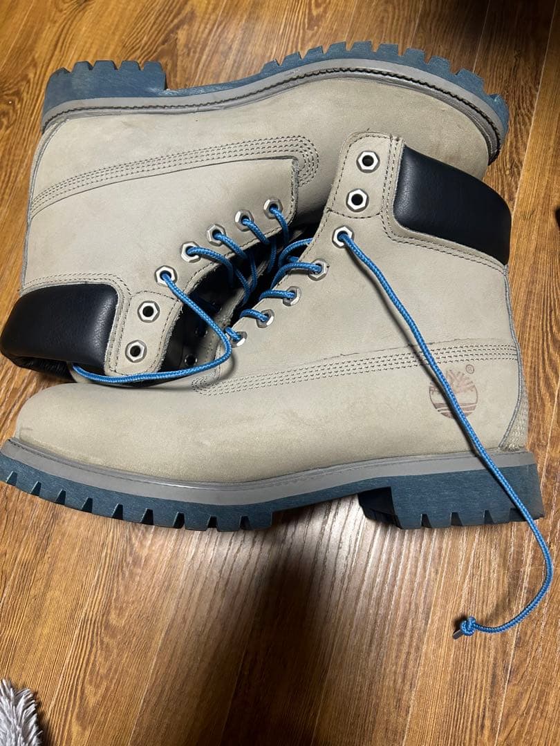 希少カラー Timberland 6インチブーツ ティンバーランド グレー 26