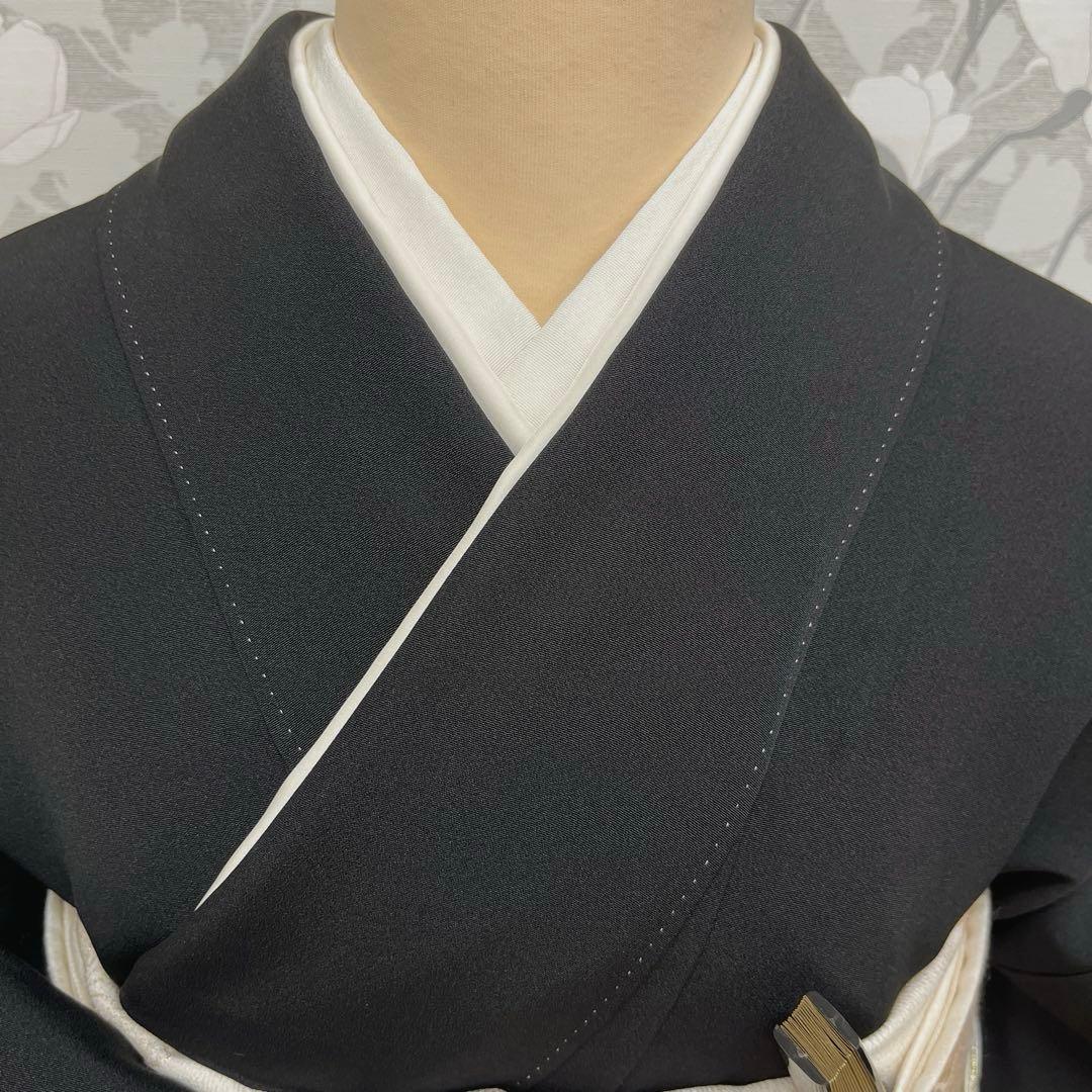 正絹 江戸褄 作家物 飛鶴に松 黒留袖 ファッション レディース 着物