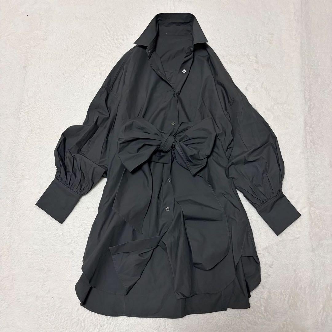 近年ウィムガゼット タイプライターボウタイブラウスオーバーサイズ